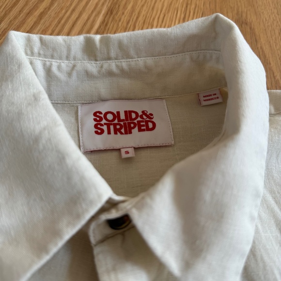 Solid and Striped Linen Shirt - Picture 6 of 6